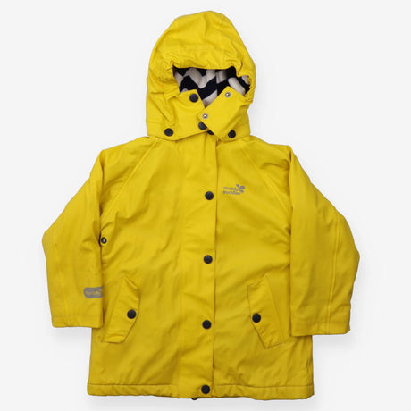 Raincoat yellow with fleece hood