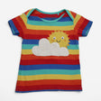 T-shirt SS Favourite Stripe with Sun and Clouds