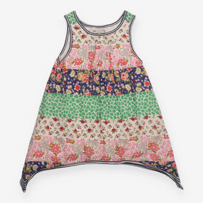 Multi pattern vest top