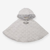 Grey Hooded Poncho