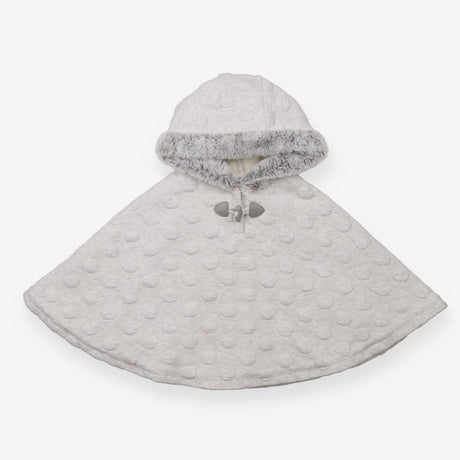 Grey Hooded Poncho
