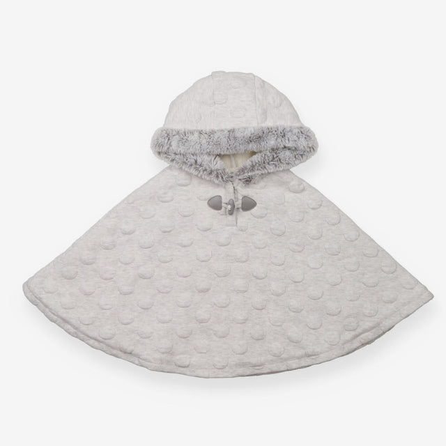 Grey Hooded Poncho