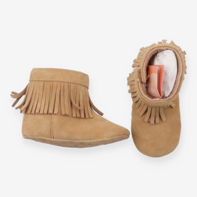 Brown Suede Cowboy Booties