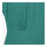 Emerald Green Black Geometric Dot 100% Viscose Gat
