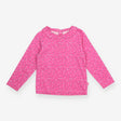 T-Shirt Long Sleeve Collared Pink Floral