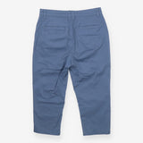Blazey Blue Tapered Chino Trousers Cotton Stretch