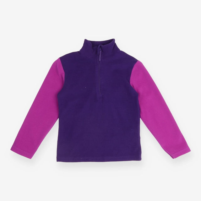 Fleece Half Zip Purple