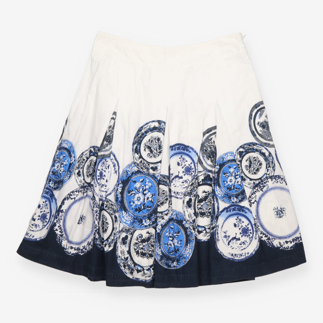 Phase Eight White Blue Willow China Plate Print A-