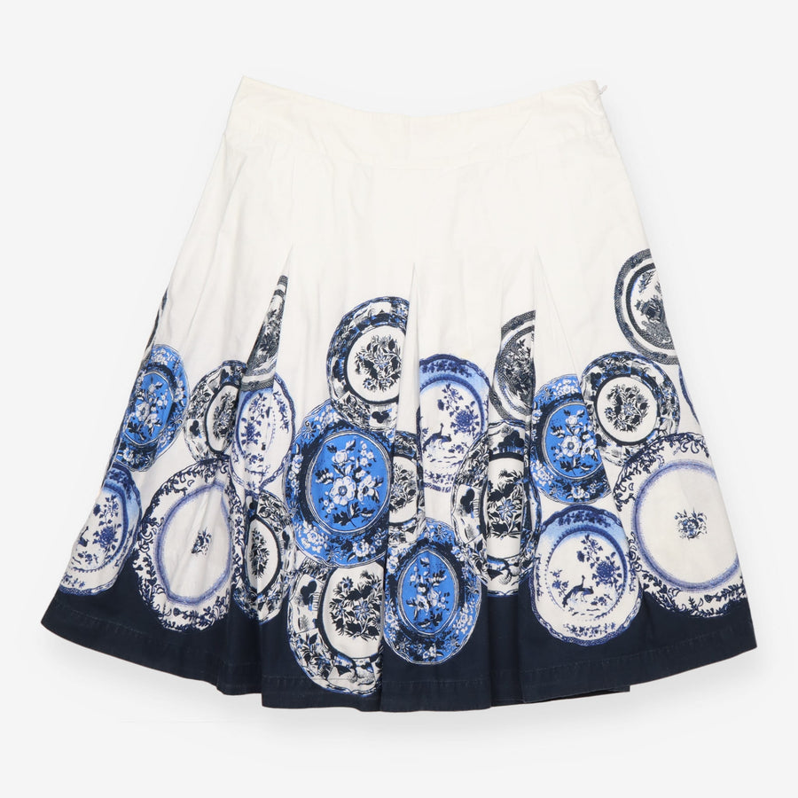 Phase Eight White Blue Willow China Plate Print A-
