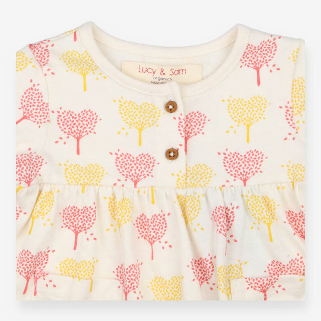 Dress Long Sleeve Trees of Hearts