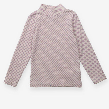 T-Shirt Turtle Neck Purple Ditsy