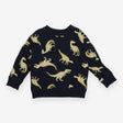 Sweatshirt navy green dinos 
