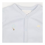 Jersey Sleepsuit Light Blue with Air Balloons and 