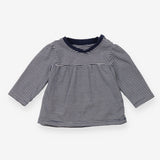 Dress jersey navy white striped