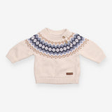 Sweater knit fairisle cream