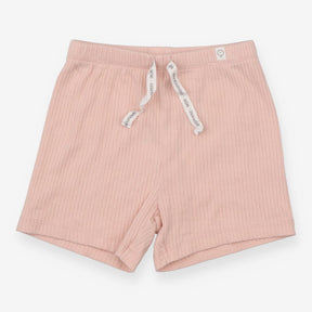 Pink Ribbed Shorts