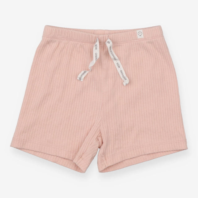 Pink Ribbed Shorts