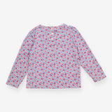 Tee LS pink purple apples