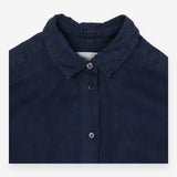 Navy Linen Button Back shirt