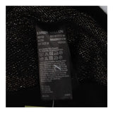 Dress Metallic Knitted Zip Jumper, Gold and Black