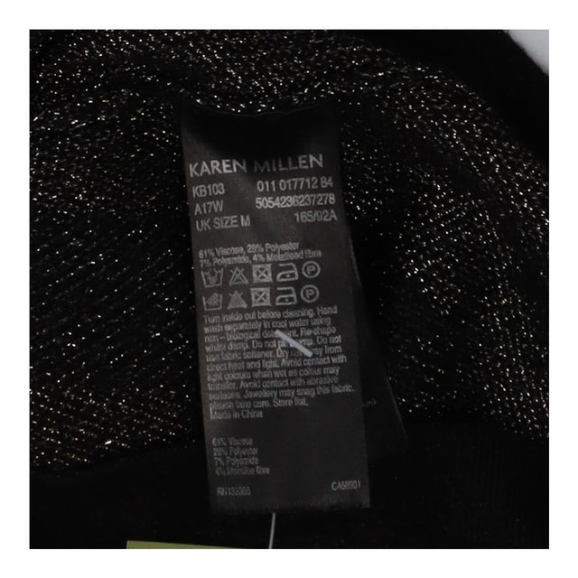 Dress Metallic Knitted Zip Jumper, Gold and Black