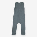 Seersucker romper sea green