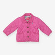 Quilted coat floral lined green bunny