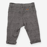 Trousers Pull On Black Patterened