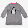 Jumper Dress Grey with silver Penguin