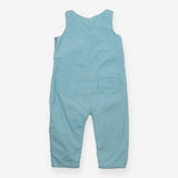Dungarees Cord Teal Floral Lining with Flower 