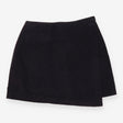 Mini Skirt Black Cord Textured A-Line