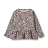 Purple Stone Flowers Carolina T-shirt L/S