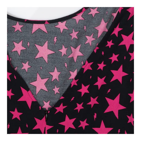 Pink Star Midi Dress – Short Sleeve