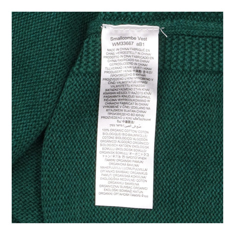Green Textured Knit Sleeveless Sweater Vest