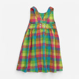 Pinafore Dress Bright Check