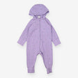 Onesie with Detachable Hood Purple Floral