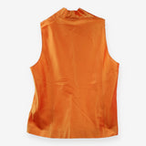 Jaeger Orange Silk‑Blend Sleeveless Vest Top