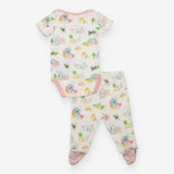 Outfit bodysuit leggings white farm