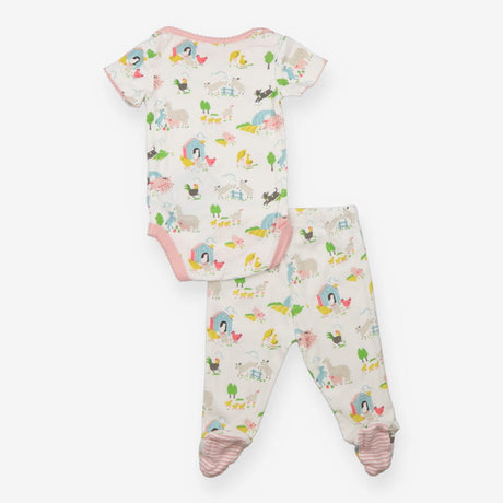 Outfit bodysuit leggings white farm