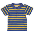 Polo Shirt - Blue and Yellow Stripe