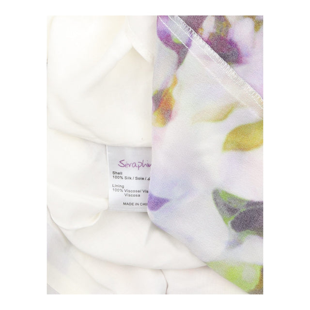 Dress Multi Floral Print Pleated Maxi Sleeveless V