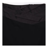 Skirt Pencil Satin Waistband Black