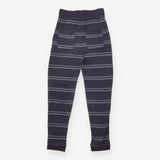 Navy Striped Sailor Button Top and Trousers Set