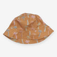 Bucket Hat Brown and Multi Colour Palm Trees