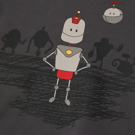 Asphalt Robot print sweater