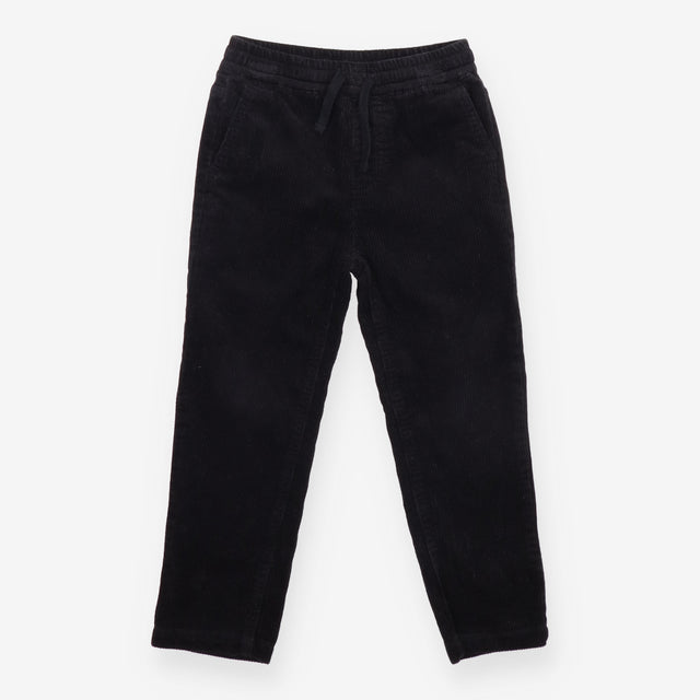 Trousers Cord Black with Pullstring
