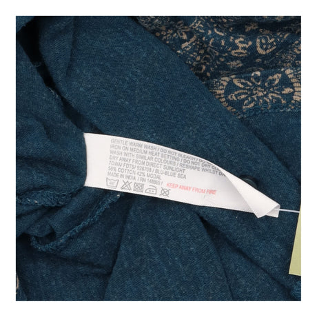 Dress Blue Tile Patterned Jersey Short Sleeve