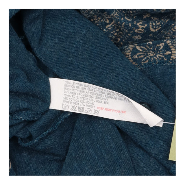 Dress Blue Tile Patterned Jersey Short Sleeve