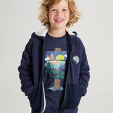 Adventure print long sleeve tee