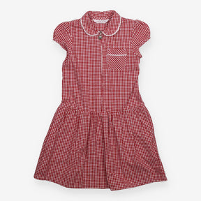 Red school summer dress